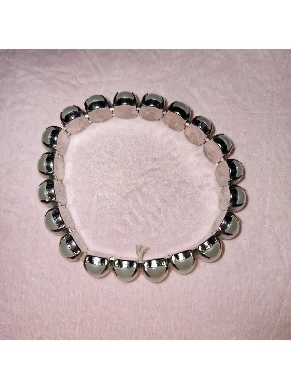 Flat Pearl Stretch Bracelet